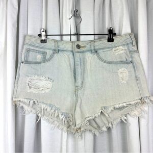 Distressed Cut-Off Short Shorts H&M Size 12
